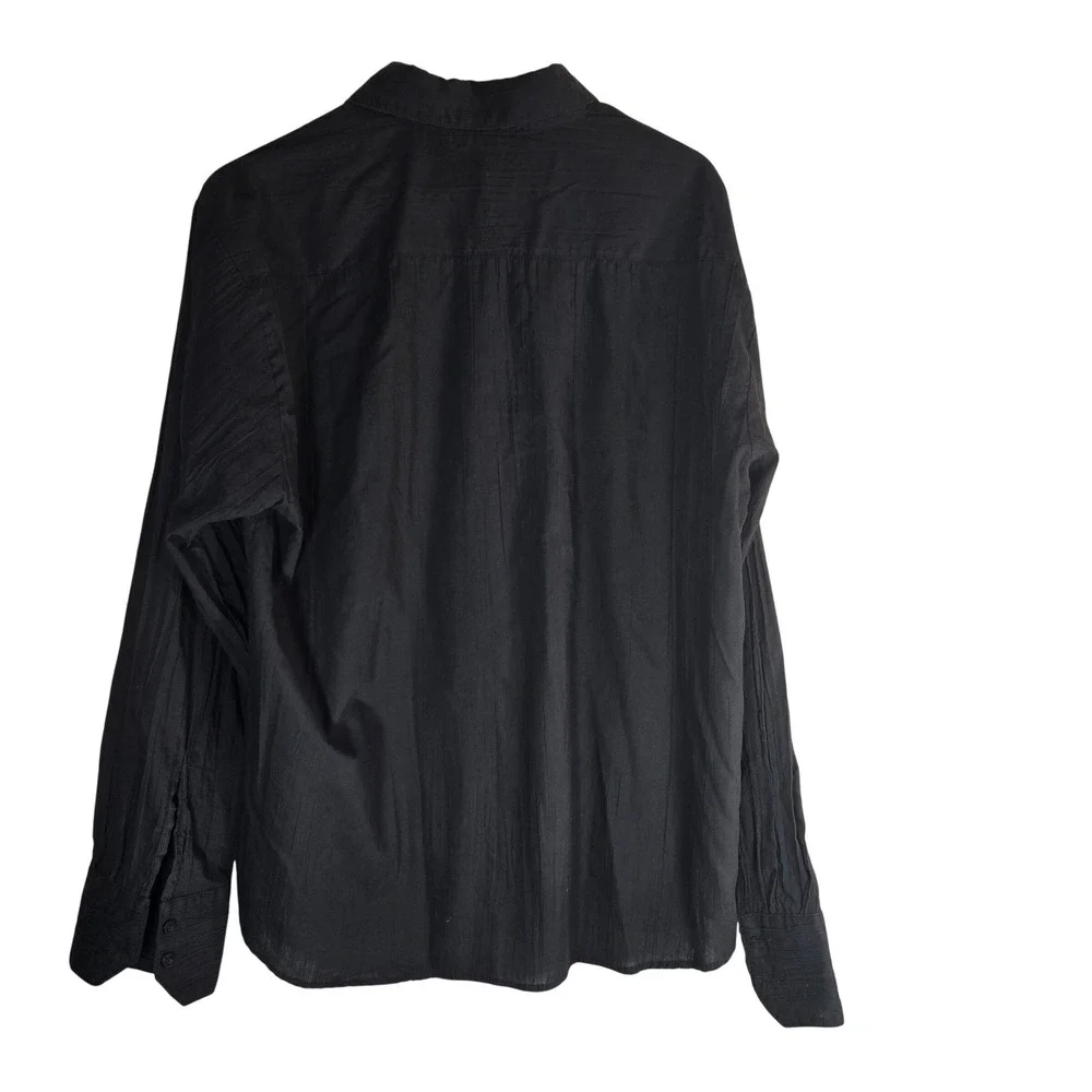 Vintage Y2K Mission Graphic Shirt 2XL Made in USA Black Oversized - Picture 4 of 8